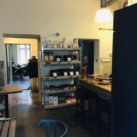 main bar at Karma Organic Coffee - Świętego Wawrzyńca in Krakow