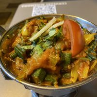 Fabtastic lady fingers (okra)   at Indian Express in Tenerife