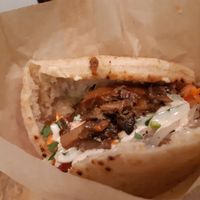 Pita shawarma at Falafeleria - Lavapiés in Madrid