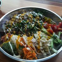 Mushroom shawarma bowl at Falafeleria - Lavapiés in Madrid