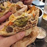 Falafel en pita at Falafeleria - Lavapiés in Madrid
