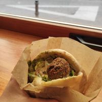 Pita falafel at Falafeleria - Lavapiés in Madrid