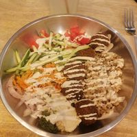 Bol de falafel y limonada at Falafeleria - Lavapiés in Madrid