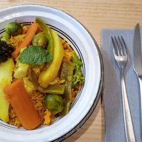 Kabsa de verduras at Alhamra in Granada