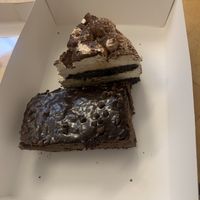 Vegan brownie and tiramisu   at Pasta Fresca & Vegan Food in Valencia