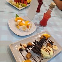 Dessert, fruits and Raki at Taverna Bar Vasilis in Crete