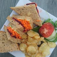 Carrot, beetroot and avocado sandwich at Hydro Hotel in Eastbourne