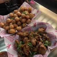 Salt and pepper chick’n and tater tots at Döner Summer in Sheffield