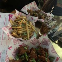 Salt and pepper chick’n and Parmesan fries at Döner Summer in Sheffield