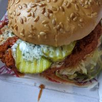 Buffalo ranch burger at Döner Summer in Sheffield