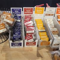 Vegan snacks at Late For the Train in Flagstaff