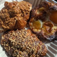 Croissants and an apricot danish at Maison des Lys Pâtisserie in Auckland