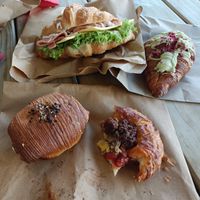 The ham and cheese croissant bottom left are incredible at Maison des Lys Pâtisserie in Auckland