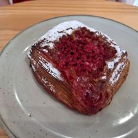Raspberry danish at Mount Eden at Maison des Lys Pâtisserie in Auckland