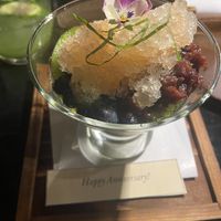 Dessert had red bean and mochi   at En Japanese Brasserie in New York City