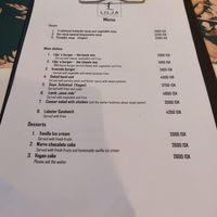 Menú at Lilja Guesthouse in Hofn