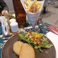 Schnitzel de soja at Lilja Guesthouse in Hofn