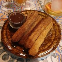 Vegan churros at La Papaya in Poznan