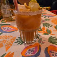 Agua de papaya at La Papaya in Poznan