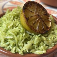 Lime rice   at La Papaya in Poznan