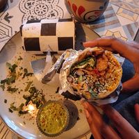 Burrito carne asada at La Papaya in Poznan