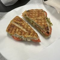 Focaccia grilled cheese  at Rooted and Rind in Delmar