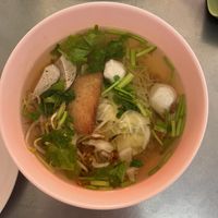 Eggless noodle soupp  at Khrua J St. Louis in Bangkok