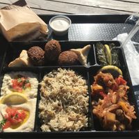 Vegetarian plate at Croc Liban in Antibes