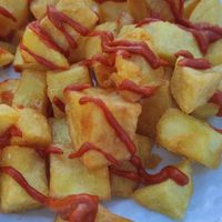 Patatas bravas at Restaurante D'Copete in Cordoba