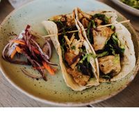 This was also another highlight of my meal the Jackfruit Tacos was seasoned to perfection and had bold flavors and a delicious savory sweet sauce to pour over them. Delicious 😋  at Chaska in Cranston