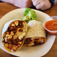 Burrito at Frankie & Lola's in Morro Bay