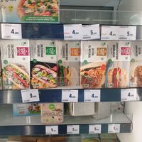 Frozen vegan meals at El Corte Ingles Supermarket in Gran Canaria