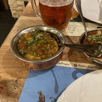 Potato and pea curry at Indian Jewel in Prague