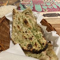 Garlic naan at Indian Jewel in Prague
