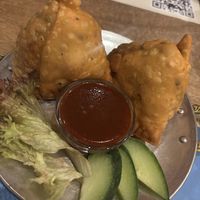Veg samosa’s   at Indian Jewel in Prague