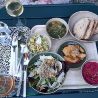 Vegan tapas at La Cartonnerie in Cleon Dandran