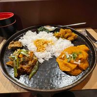 The vegan thali.   at Thamel in Porto