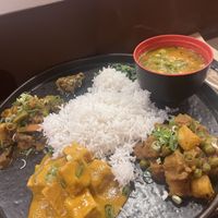 Vegan thali  at Thamel in Porto