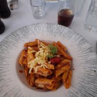 Vegan bolognese at Greek Stories in Athens