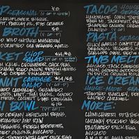 menu, mostly vegan, some vegetarian, plus seafood at The Water Brewery in Costa Mesa