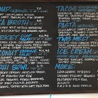 menu better view  at The Water Brewery in Costa Mesa