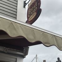 Sign  at Red Cup Coffee House in Boothbay Harbor