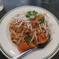 Vegetarian pad thai at King of Thai Noodle House in San Francisco