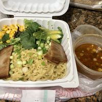 My Spicy Sesame Ramen order nicely packaged.  at Loving Hut - Mira Mesa in San Diego