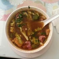 Tom Yum Soup. great for when you're feeling under the weather or need a little pick-me-up! at Loving Hut - Mira Mesa in San Diego
