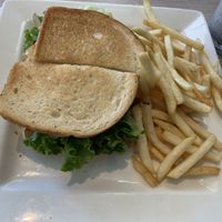 Patty melt. was expecting it to be grilled but it was not.   at Loving Hut - Mira Mesa in San Diego