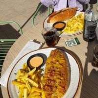 Hot dogs, €7.50 and €10 each at Bone Free  in Costa Da Caparica