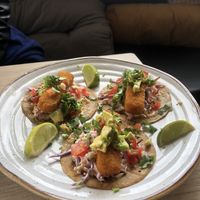 "Fish" tacos   at Bone Free  in Costa Da Caparica