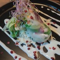 Summer rolls with tofu and truffle mayonnaise at Zwadderkotmolen in Oudenaarde