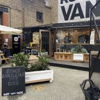 indoor/outdoor w tables!  at Rocketvan Coffee Shop & Bar in South East London